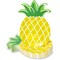Yellow Pineapple Paper Plates for Party Supplies, Hawaiian Themed Parties or Luaus (10 x 6 In, 48 Pack)